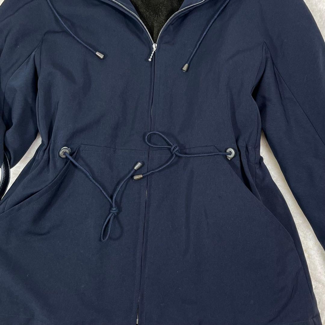 MaxMara Weekend フード付き 起毛 ショートコート 40 ネイビー