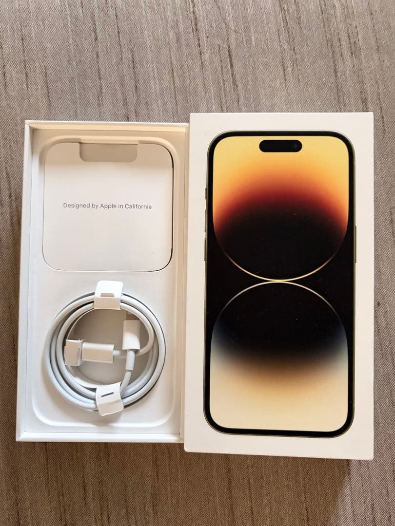 美品！iPhone14 Pro ゴールド 128GB SIMフリー