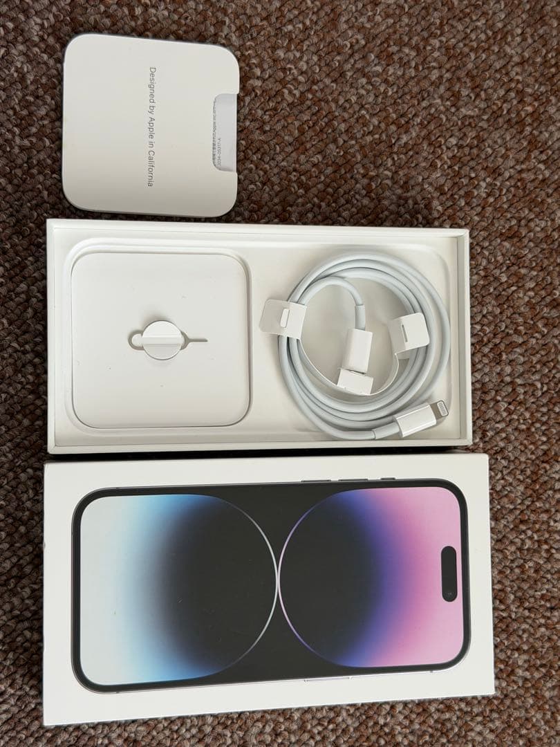 iphone14pro 256GB (箱、ケーブル付き)