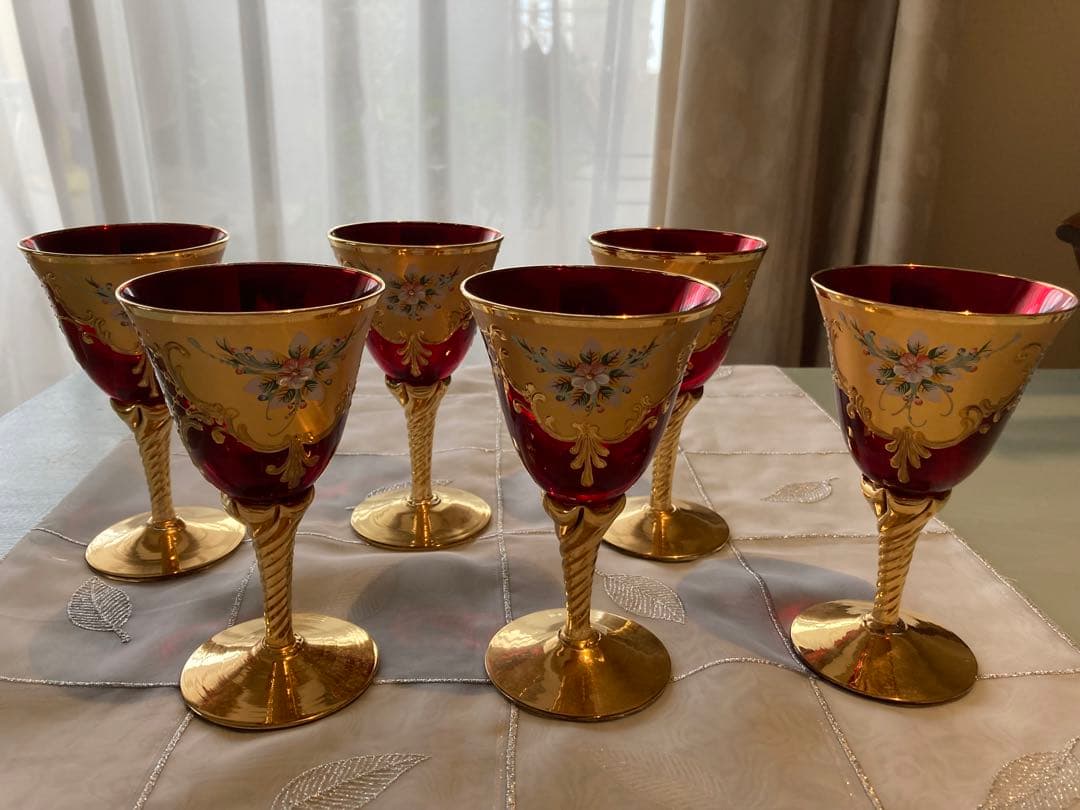 ベネチアングラス　ヴィンテージワイングラス