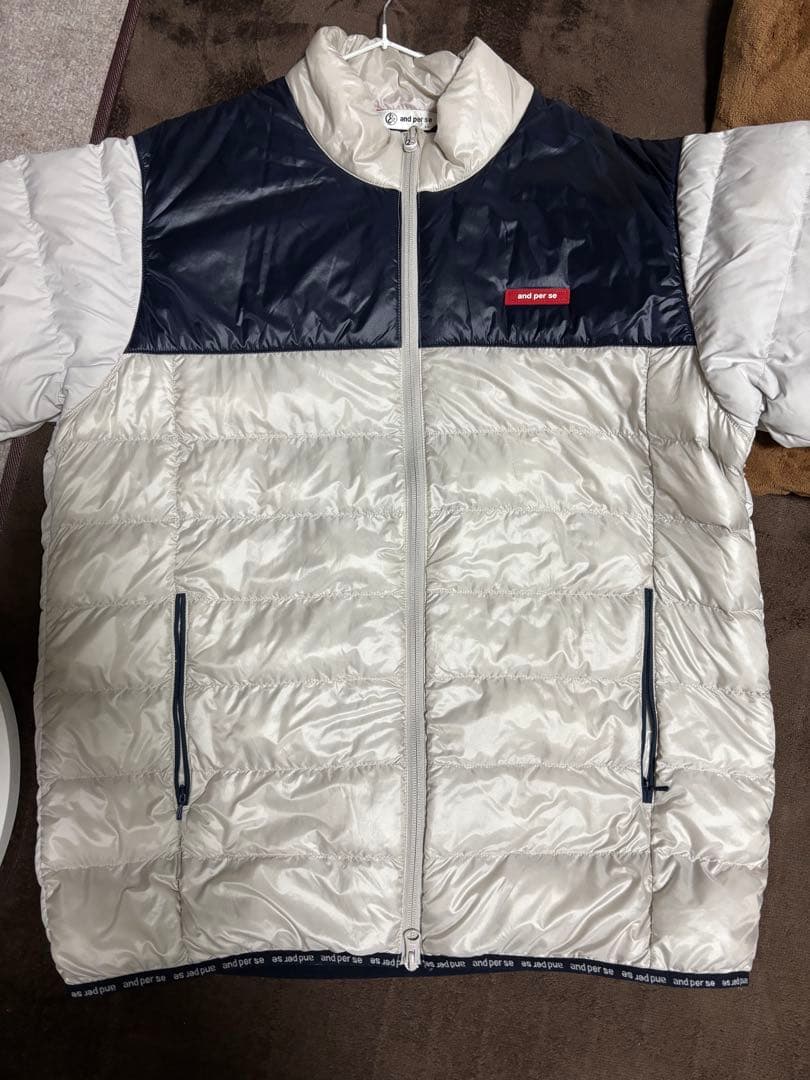 【試着のみLL】and per se アンパスィ ゴルフ 中綿 アウター