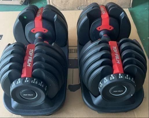 yukiiga様中古美品　可変式 ダンベル 15段階調整24kg ｘ２個