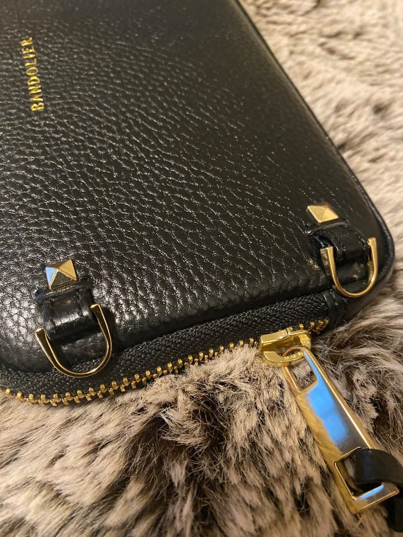 【未使用品】バンドリヤー エキスパンデッド ポーチ ブラック ゴールド