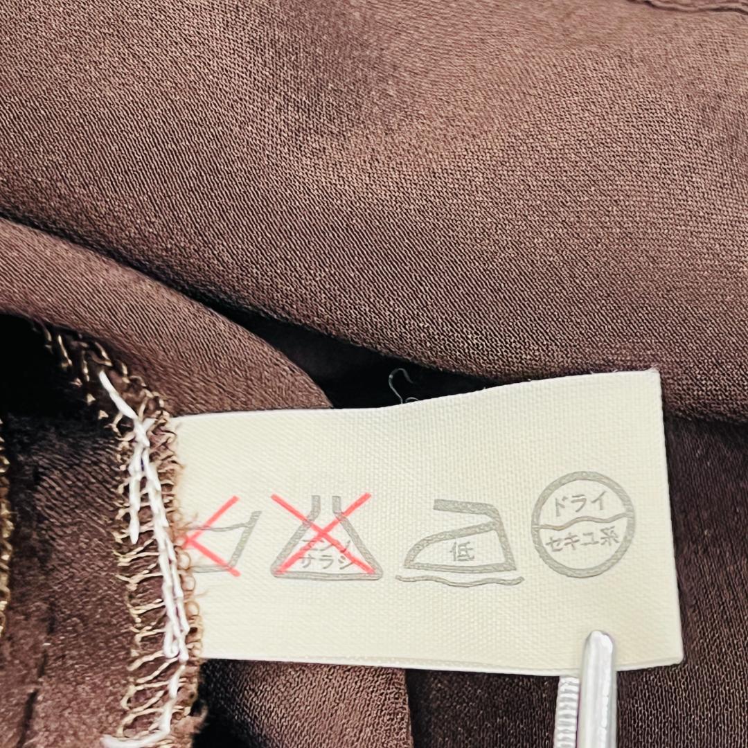 【シャネル】ブラウス　シルク100％　美品　ココボタン　クローバーボタン　M