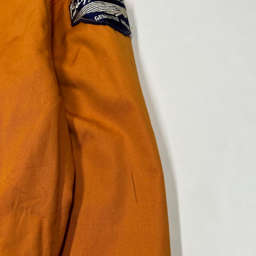 【スヌーピー】バズリクソンズ ツアージャケット 42 オレンジ ビンテージ 古着