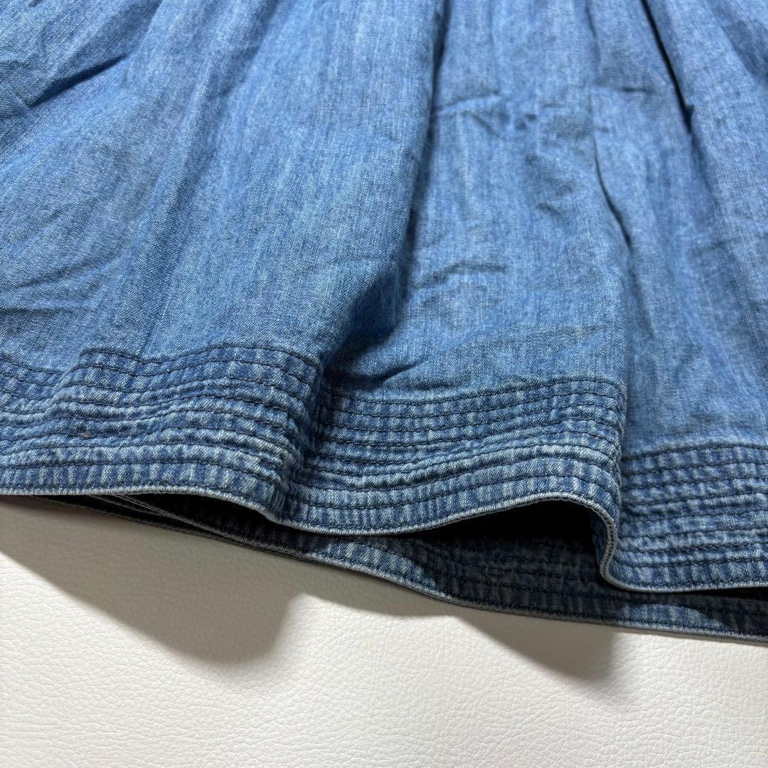 ドゥロワー Drawer ティアードデニムスカート 38 洗えます