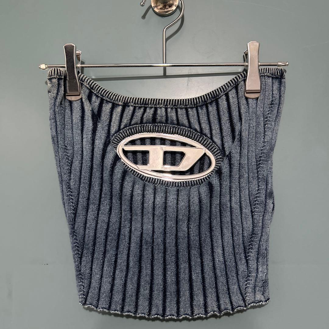 DIESEL ブルー チューブトップ