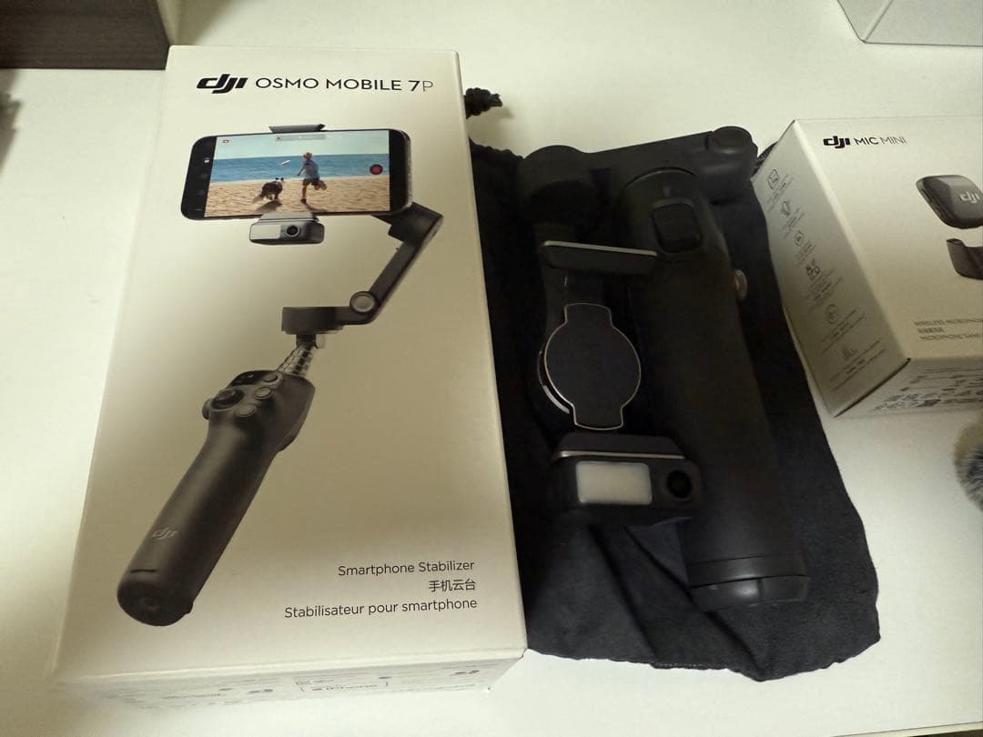 DJI Osmo Mobile 7P スタビライザーとマイクセット