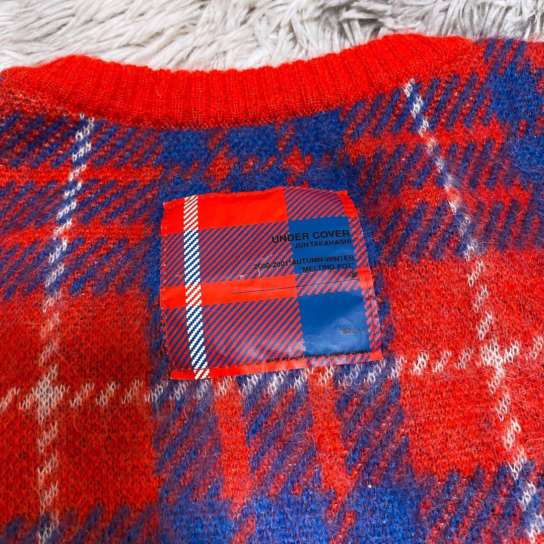 レア 00AW メルポ期 アンダーカバー モヘア袖切替モヘアニットセーター