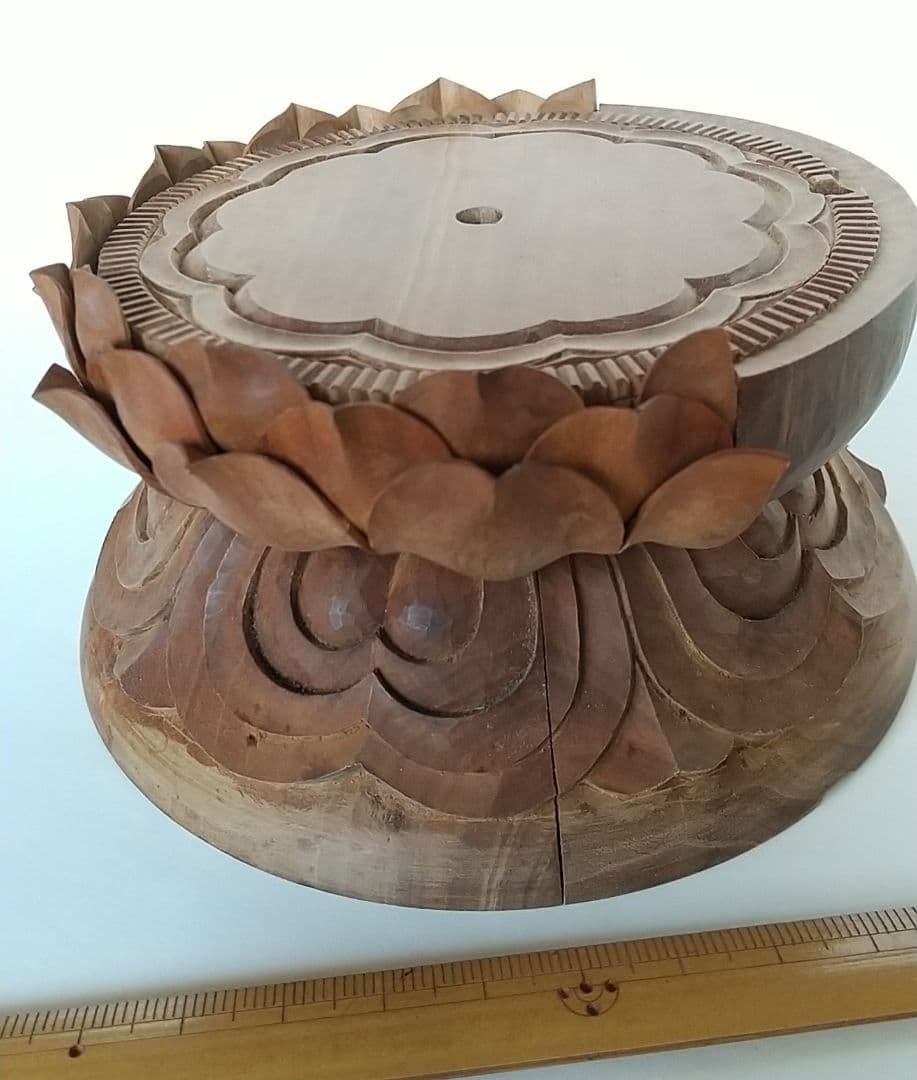 円台座のみ #490 ◆白檀 木彫 仏像