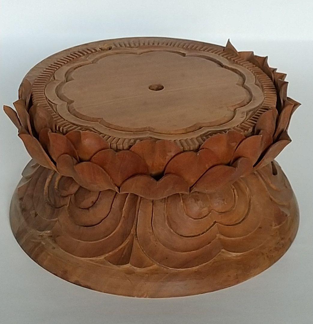 円台座のみ #490 ◆白檀 木彫 仏像