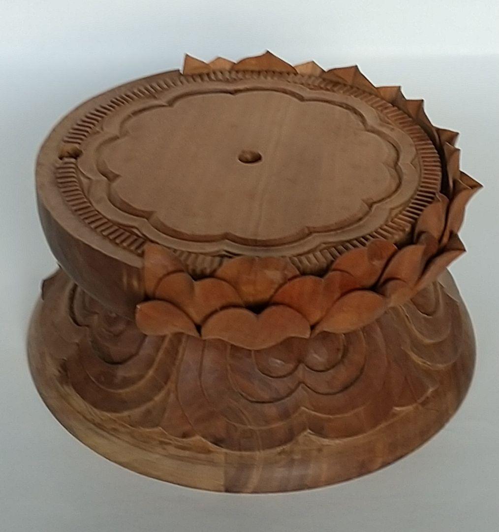 円台座のみ #490 ◆白檀 木彫 仏像