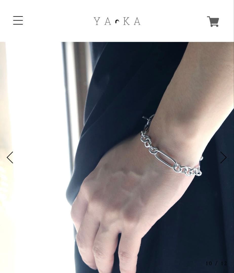 ☆超備品☆YArKA シルバー925 ミックスチェーンブレスレット