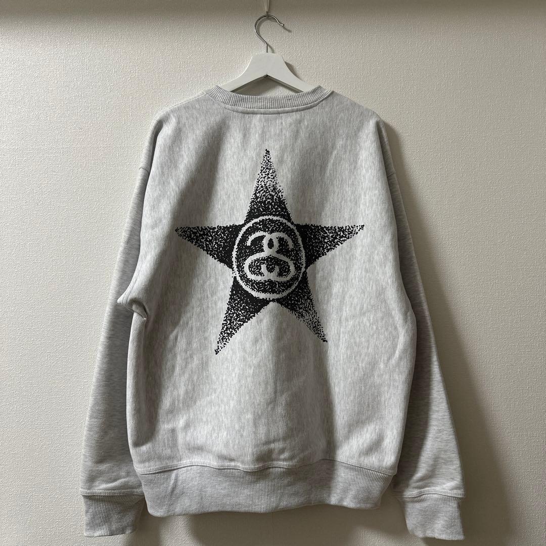 STUSSY STARS CREW ロゴ プリント スウェット トレーナー