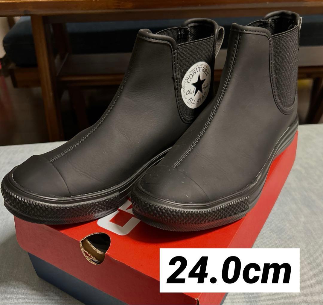 専用★CONVERSE ALL STAR レインブーツ　ブラック　24.0