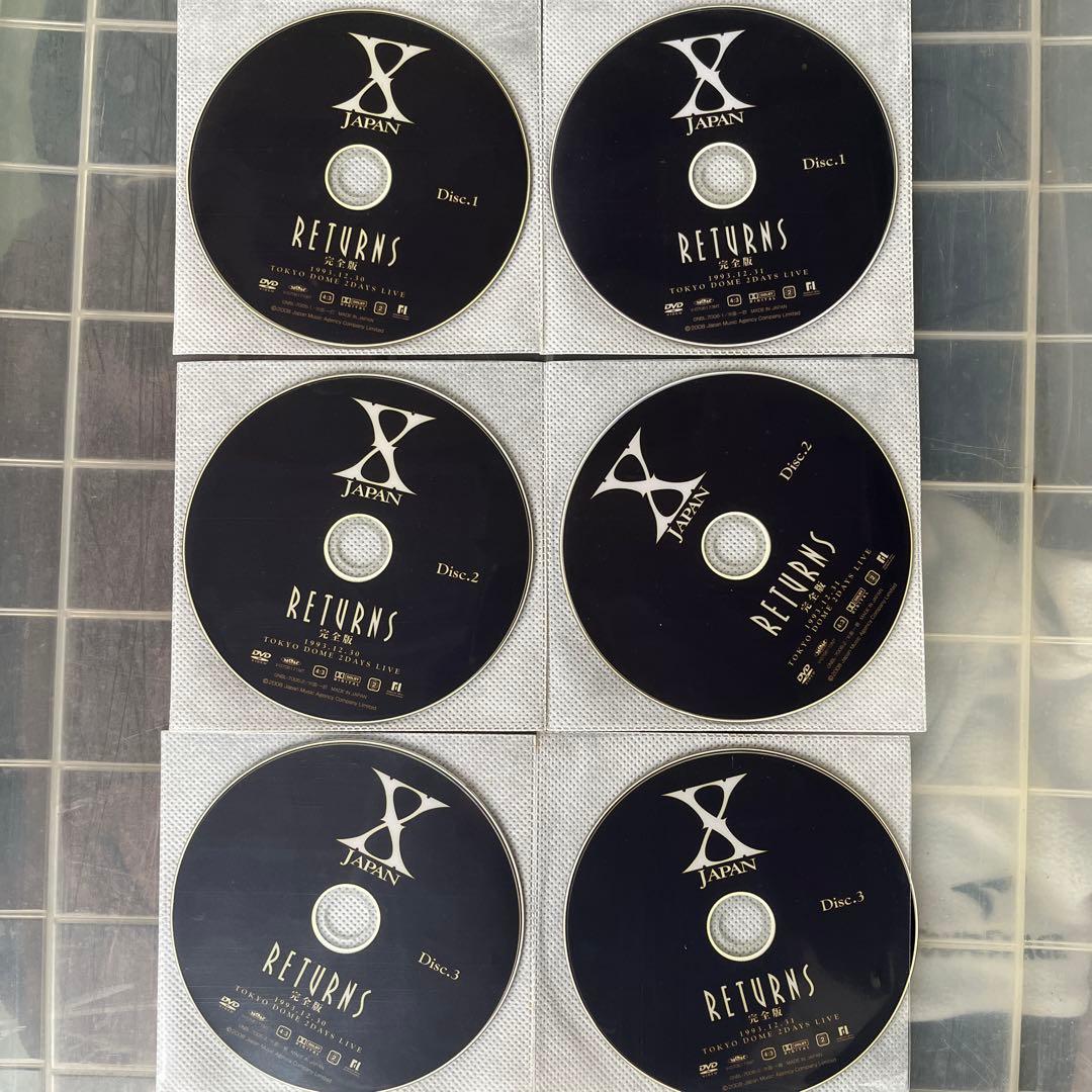 X JAPAN RETURNS 完全版 6枚組 DVD