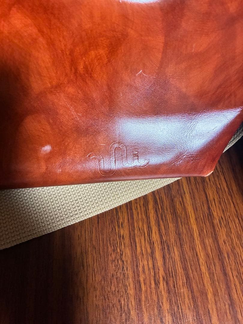 ユニアンドコー　メッセンジャーバック　キャメル　ブラウン