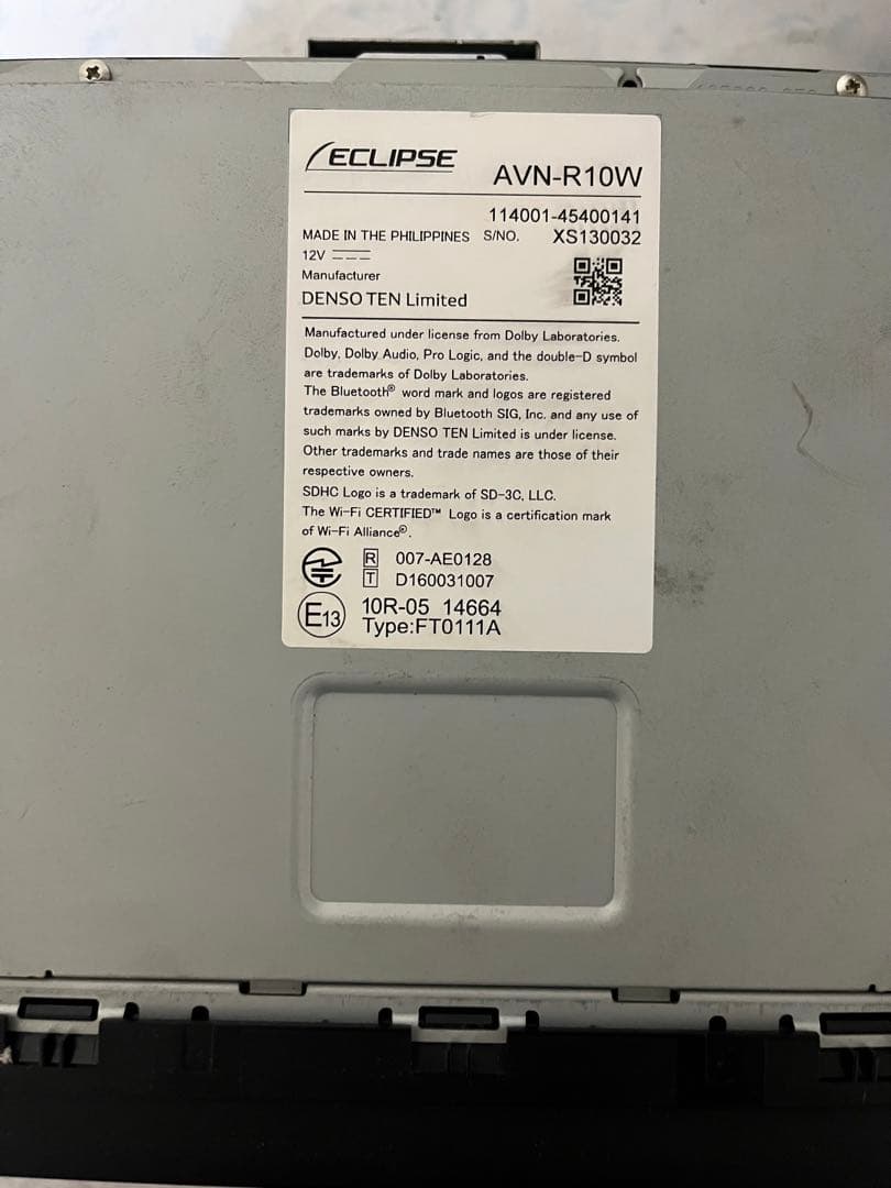 ECLIPSE製ナビ　AVNーR10W { R }