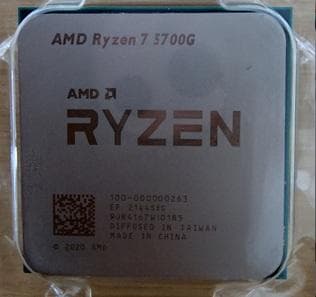 【中古品】AMD Ryzen 7 5700G 　純正クーラー（未使用）付き