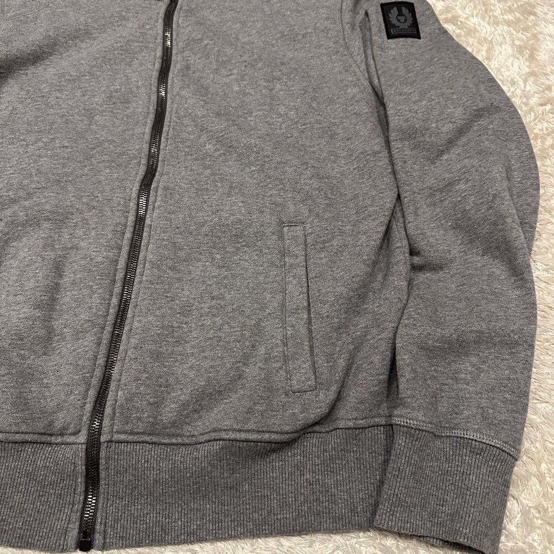 ベルスタッフ　ジャケット　ブルゾン　メンズ　サイズM ロゴ　ワッペン　グレー