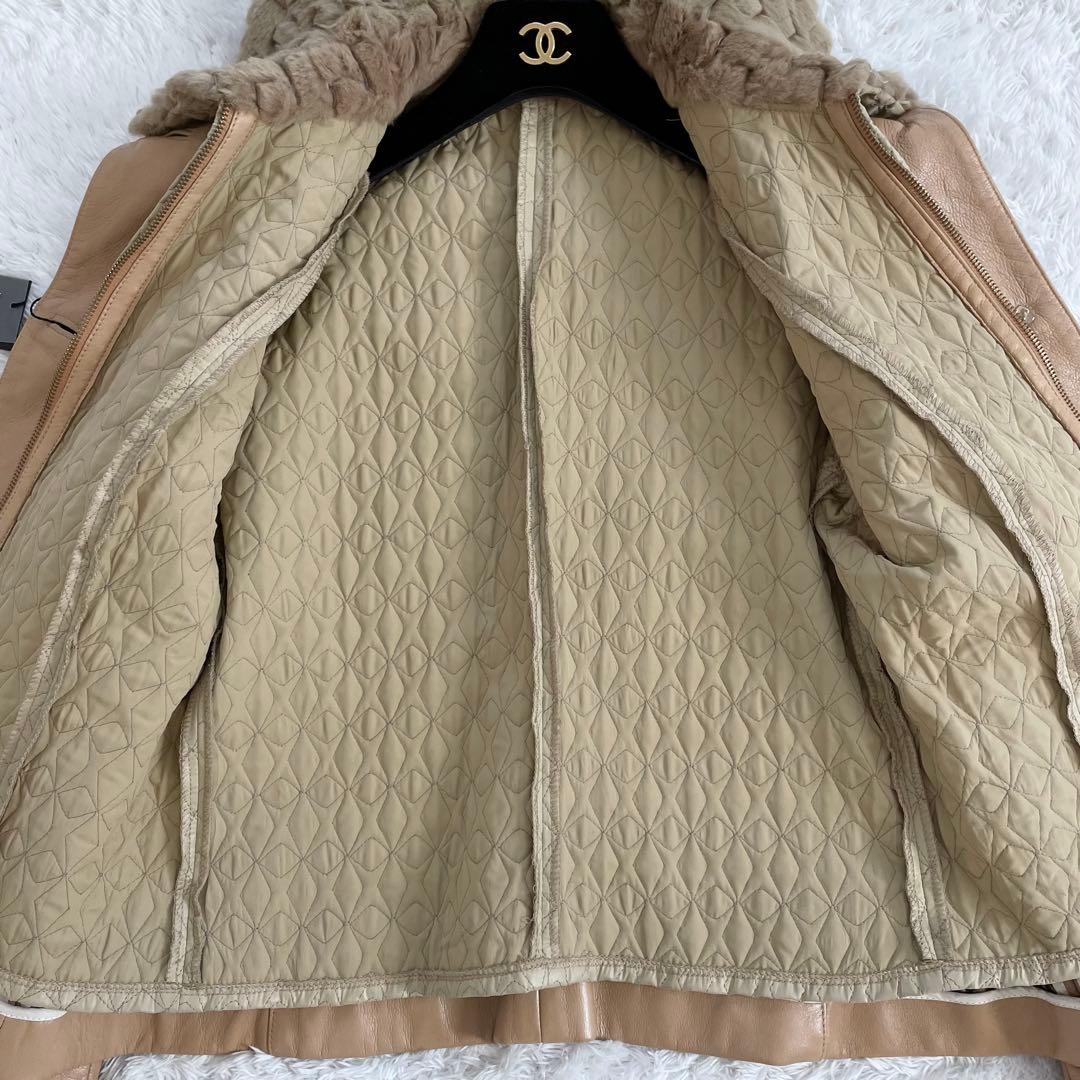 イタリア製 未使用 タグ付き リサコンテ ラムレザージャケット ライナー付き