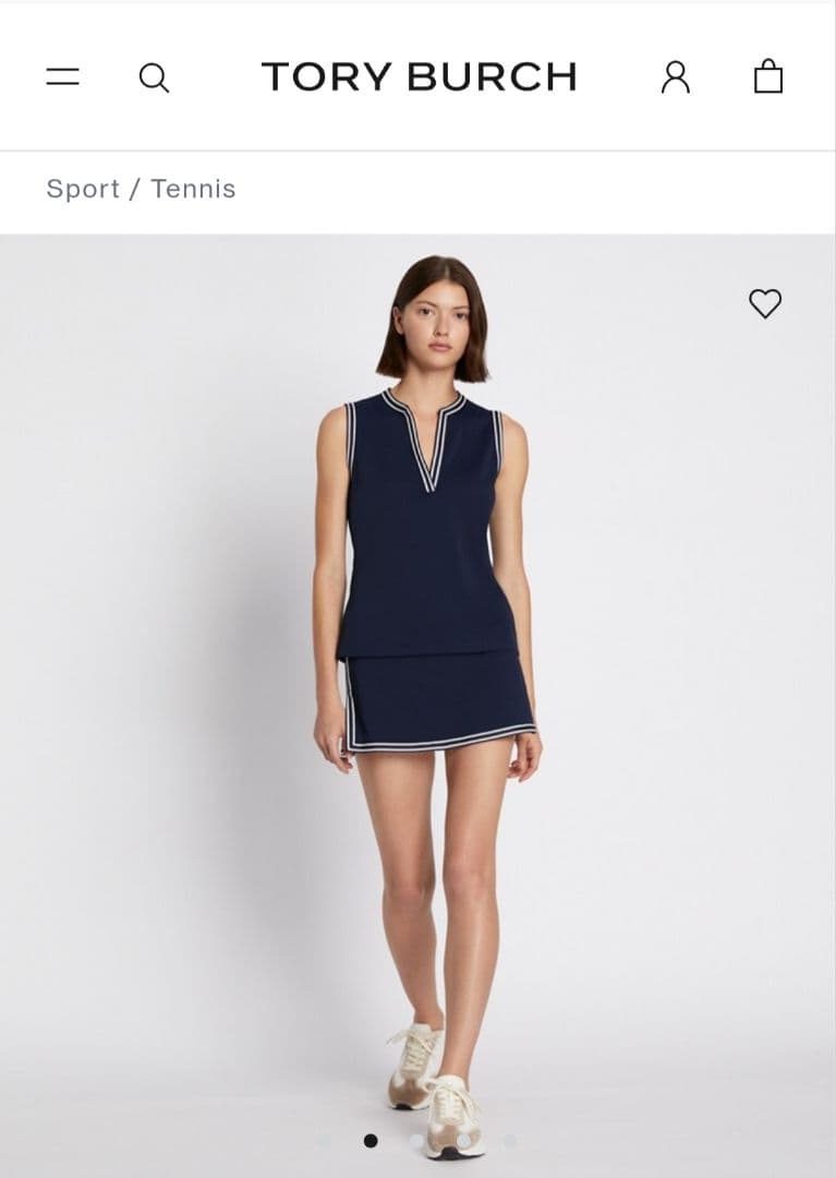 【新品未使用】Tory Burch ネイビースカート tory sports