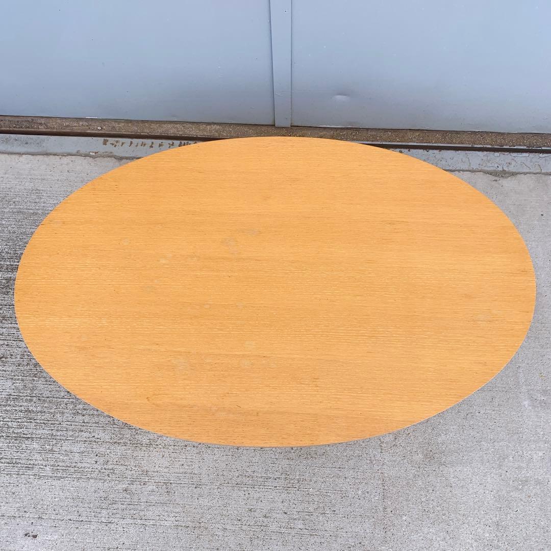 【送料込】清美堂 木製 折り畳み 楕円ちゃぶ台 座卓 センター コーヒーテーブル