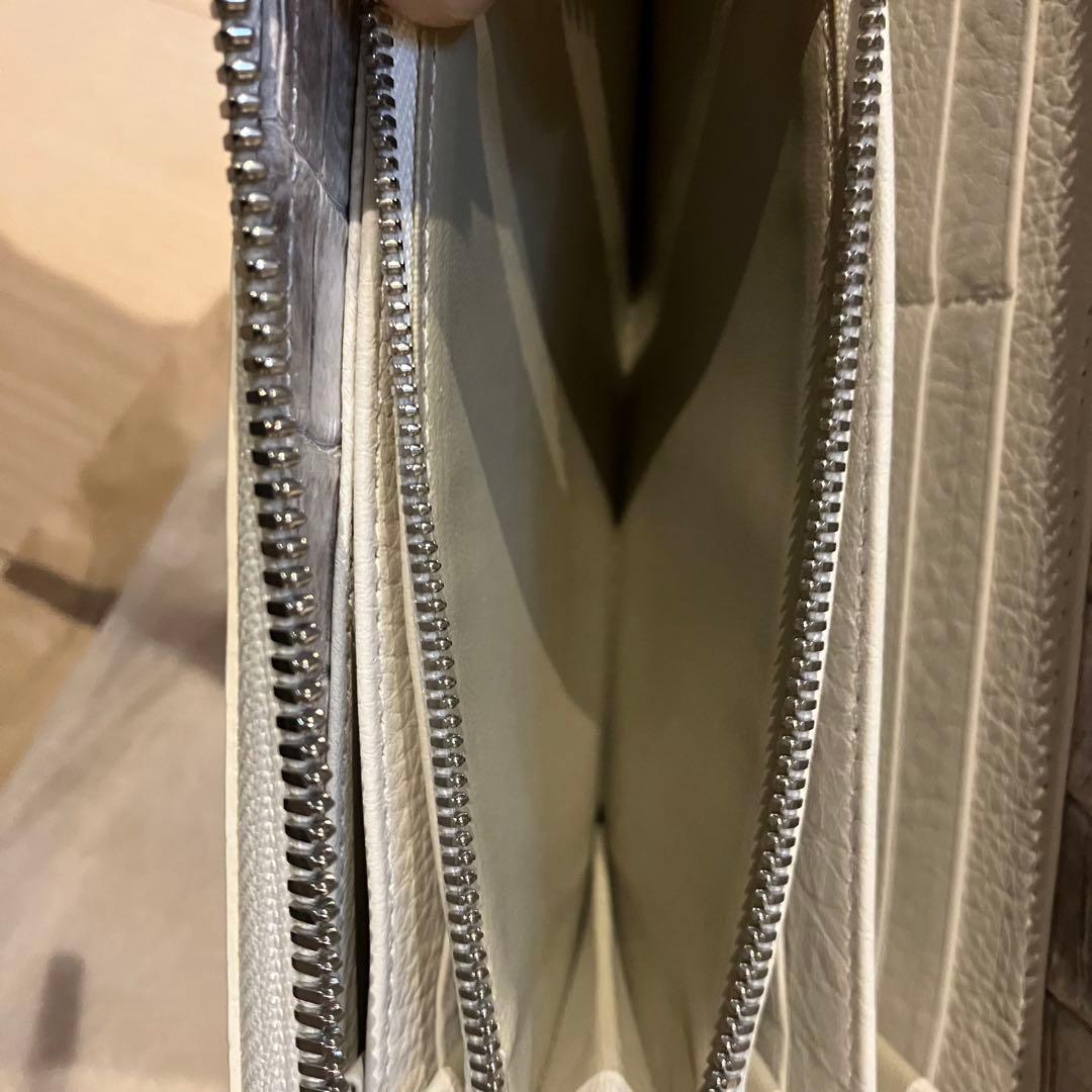 TOKYO CROCODILE クロコダイル長財布 ホワイト