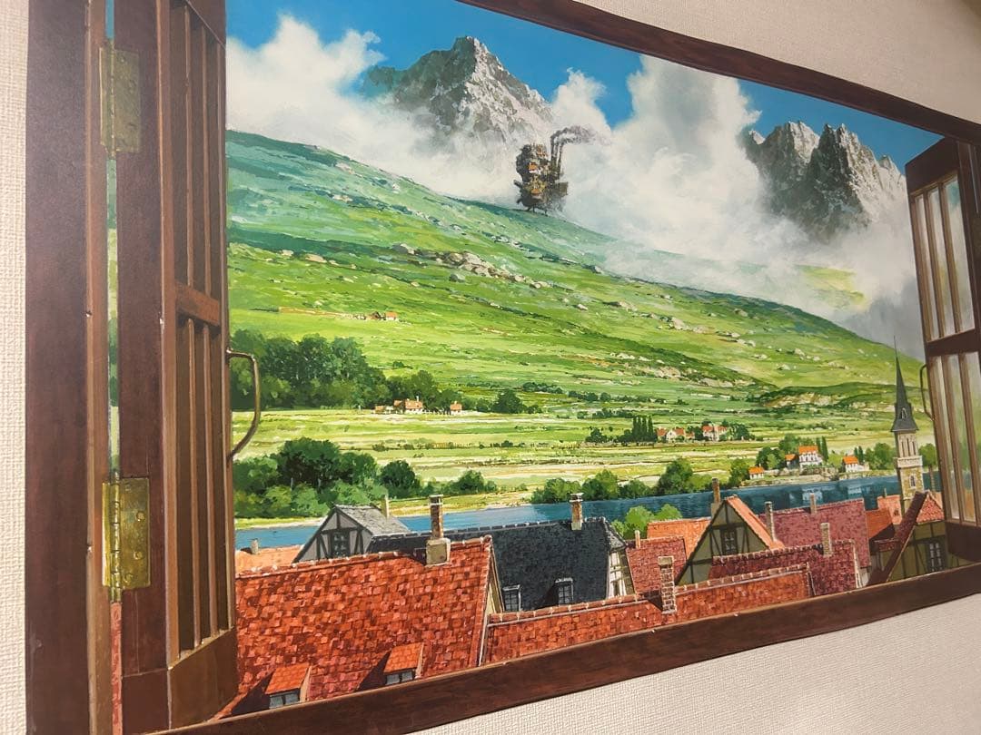 ジブリ美術館限定 オリジナル 壁窓 「ハウルが来る町」 ハウルの動く城