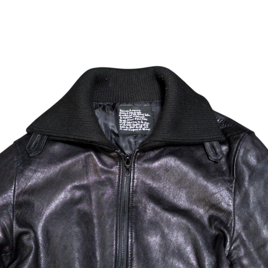 ナノユニバース ドンキーカラー WASHED レザージャケット ゴートレザー