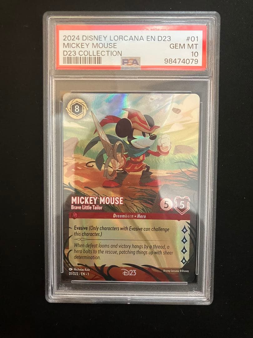 Disney ロルカナ ミッキー D23 限定 プロモPSA10 ディズニー