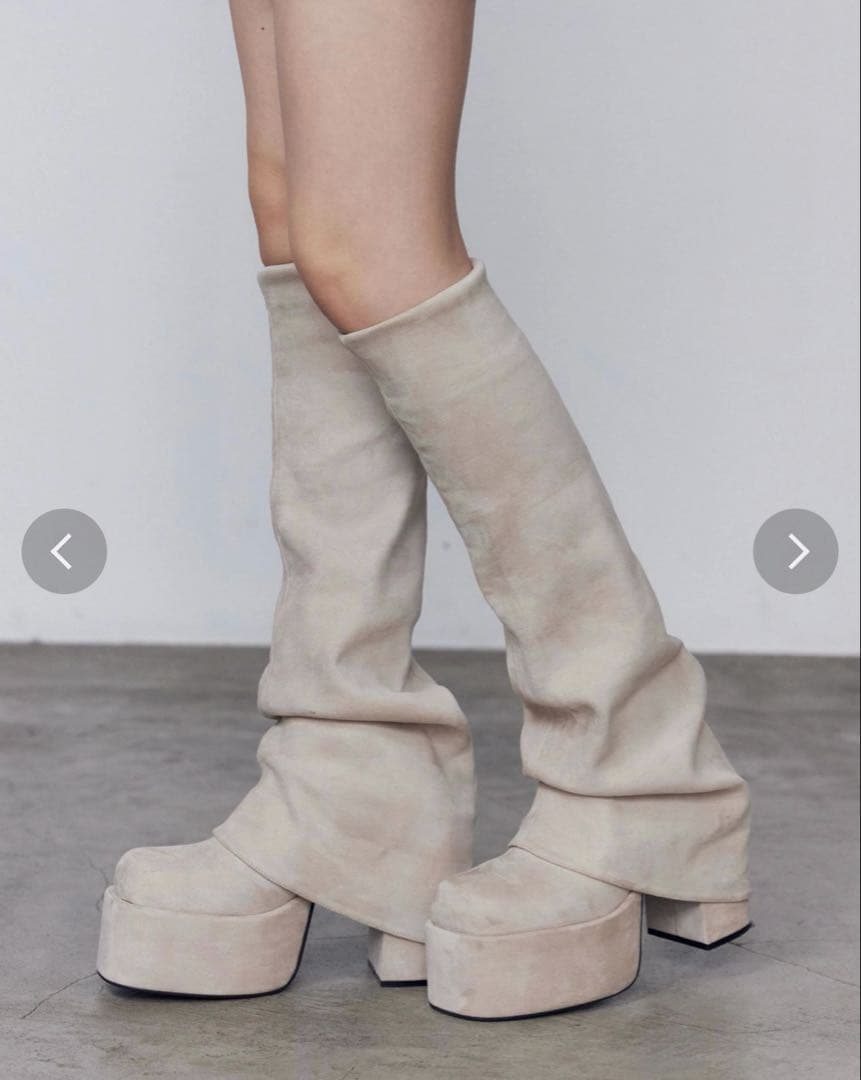 新品未使用◆EMODA ルーズフレアカバーフィットブーツ