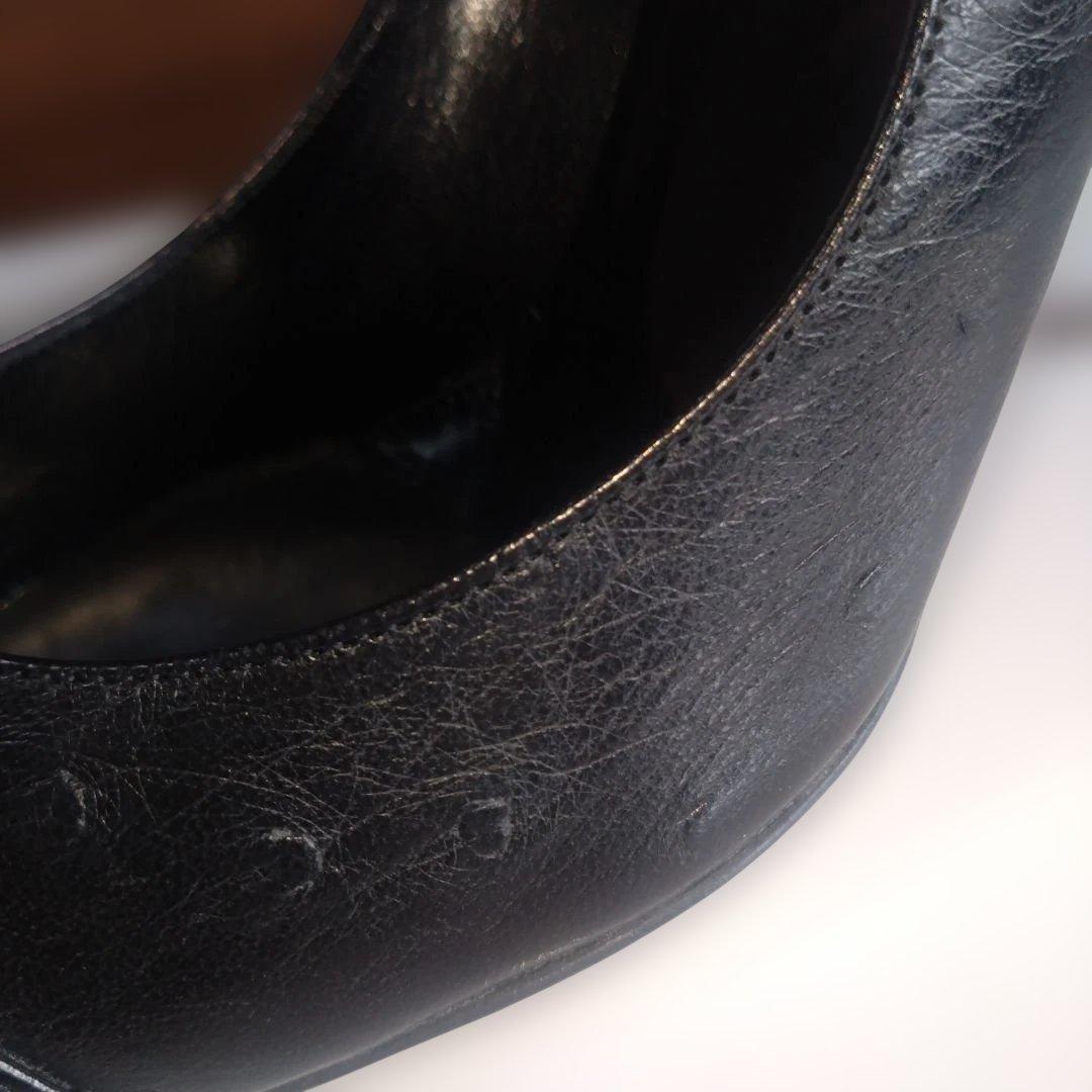 Christian Dior 　 オーストリッチパンプス