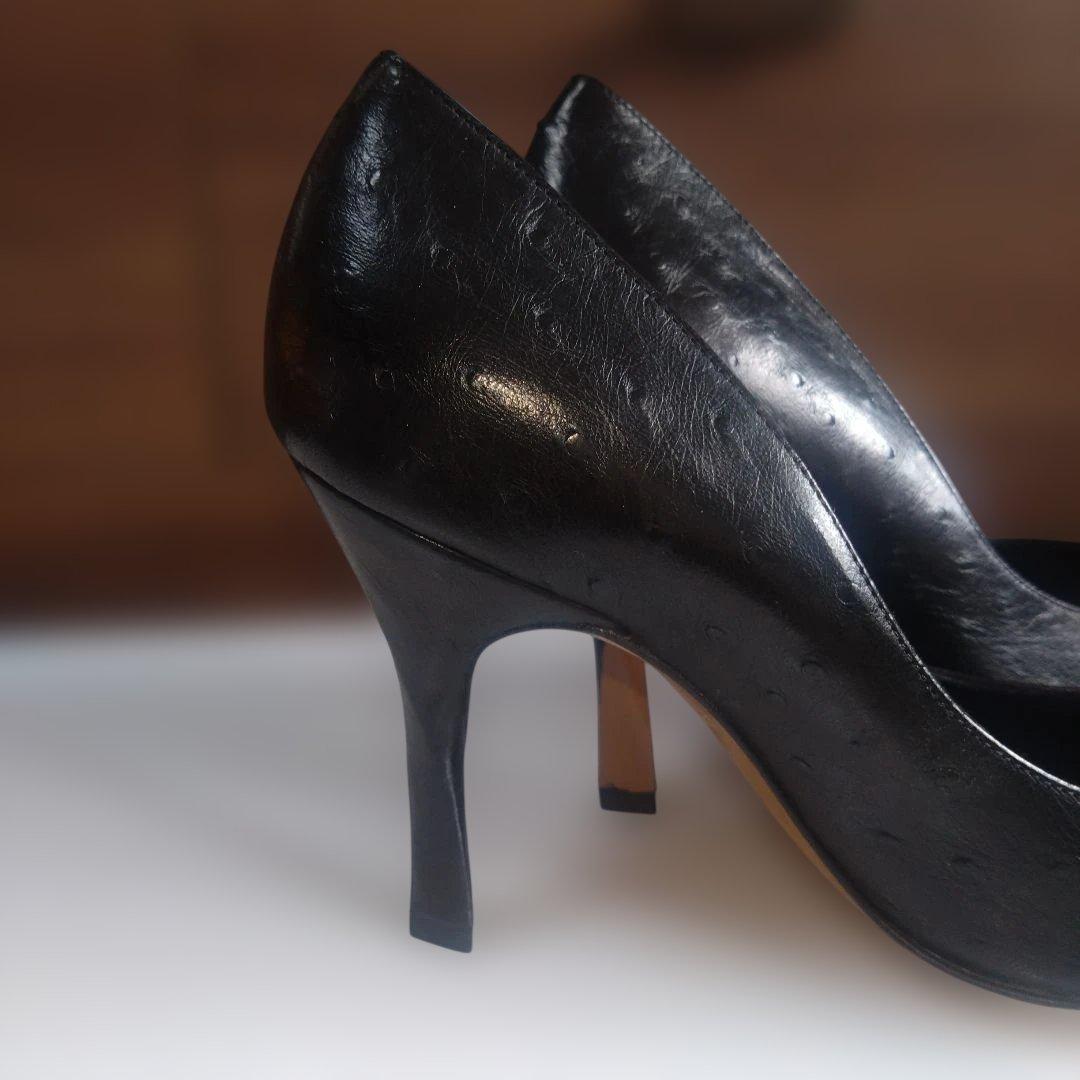 Christian Dior 　 オーストリッチパンプス