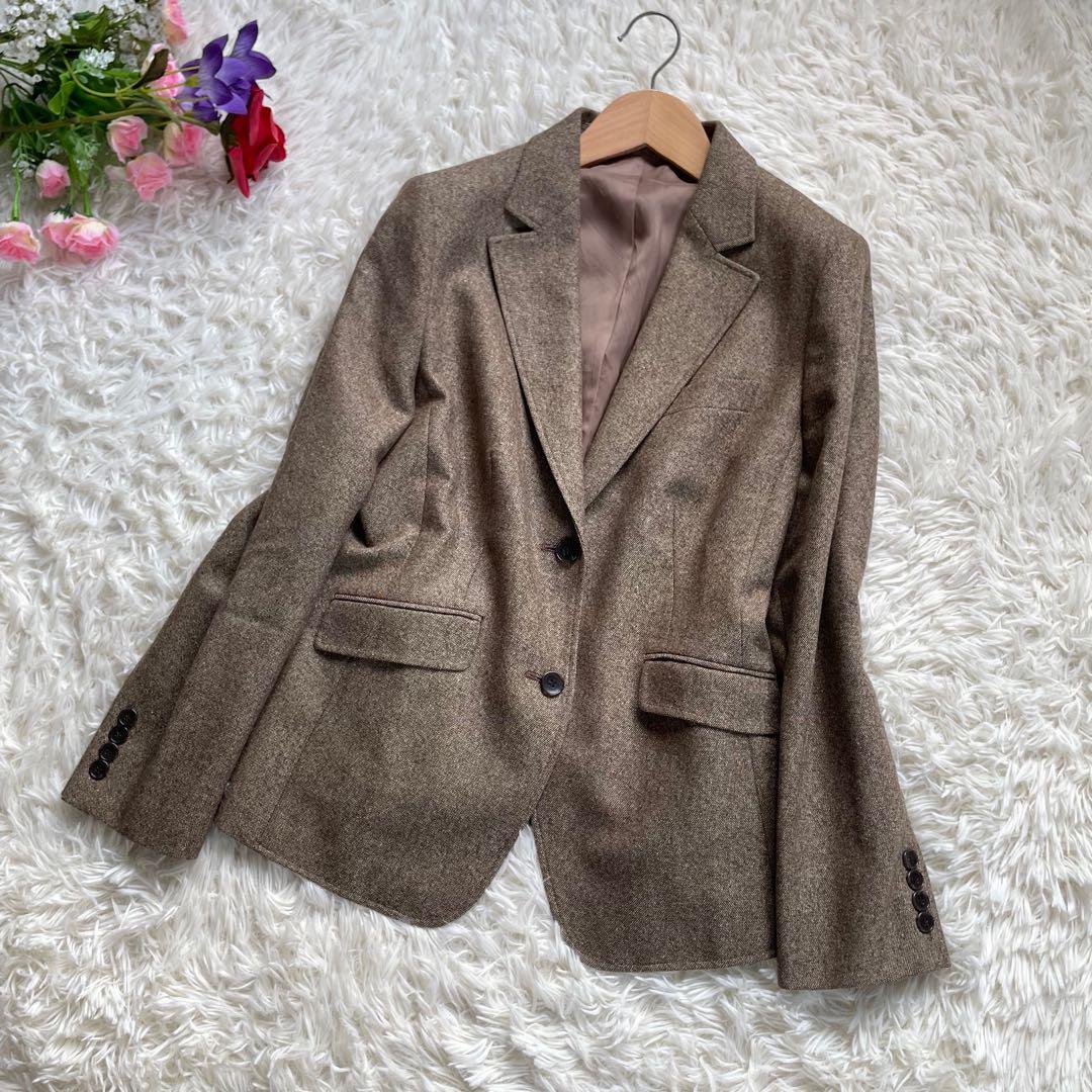 大きいサイズNEWYORKERニューヨーカー ライトブラウンパンツスーツ上下