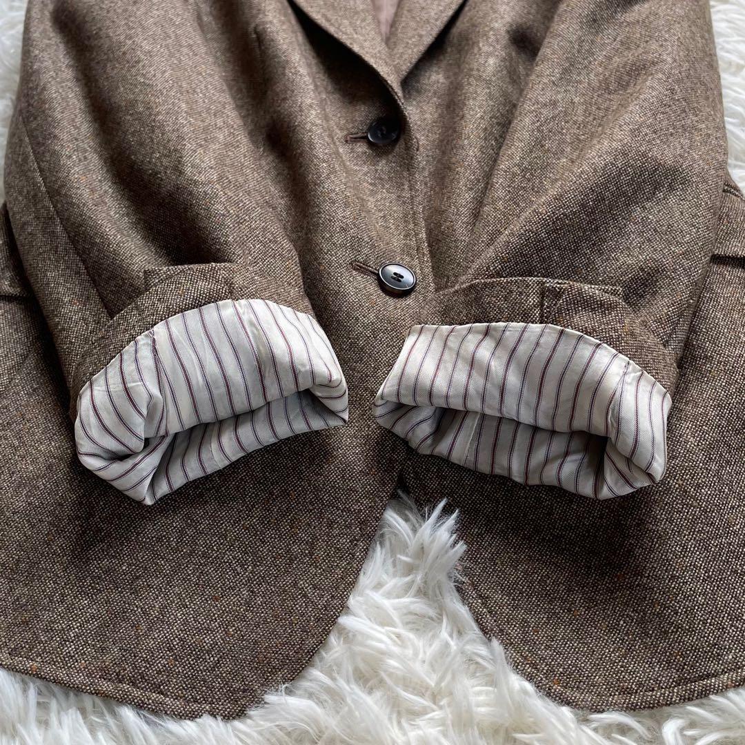 大きいサイズNEWYORKERニューヨーカー ライトブラウンパンツスーツ上下