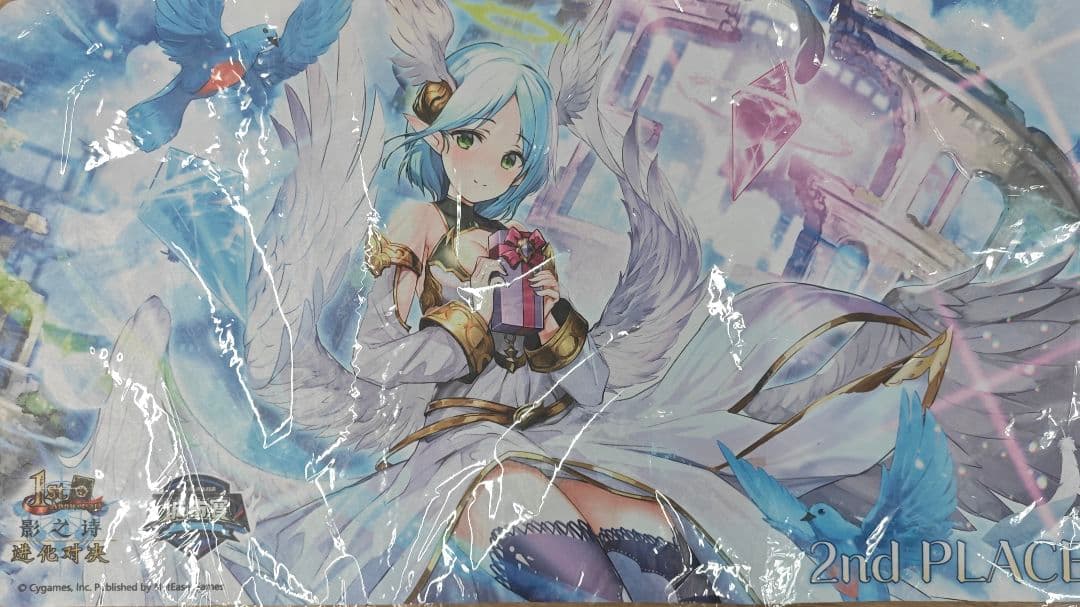 シャドウバースエボルヴ 　白翼の守護神・アイテール　プレイマット 海外大会上位赏