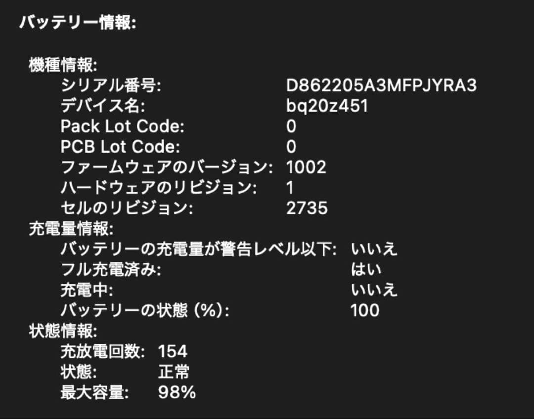 MacBook Air M1 13インチ