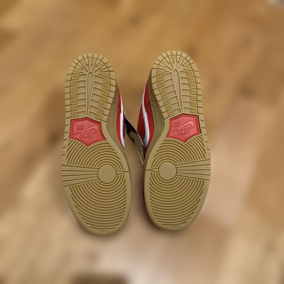 NIKE SB DUNK ISO レッド ガムソール 26cm