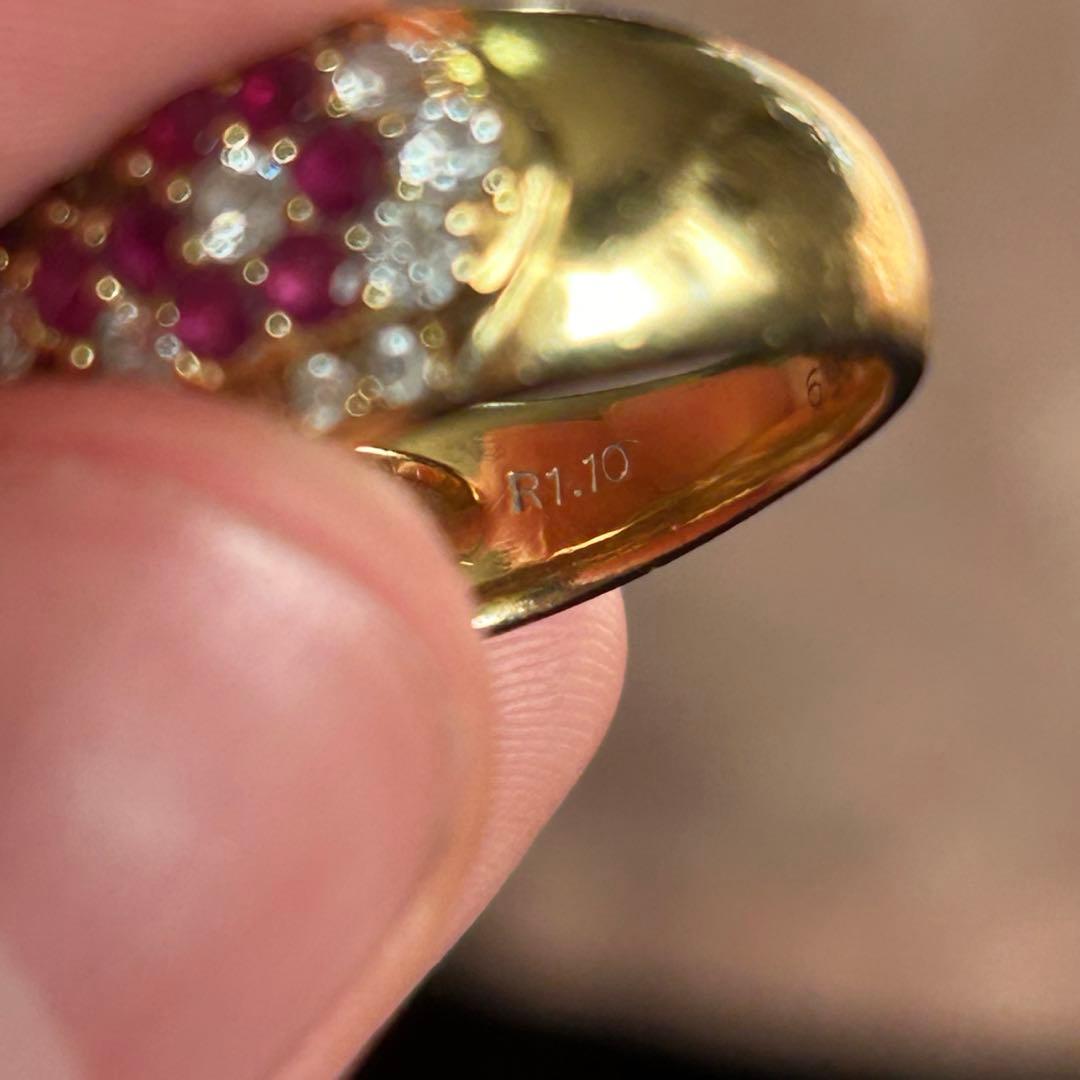 ジュエリーダイヤ&ルビー　18K