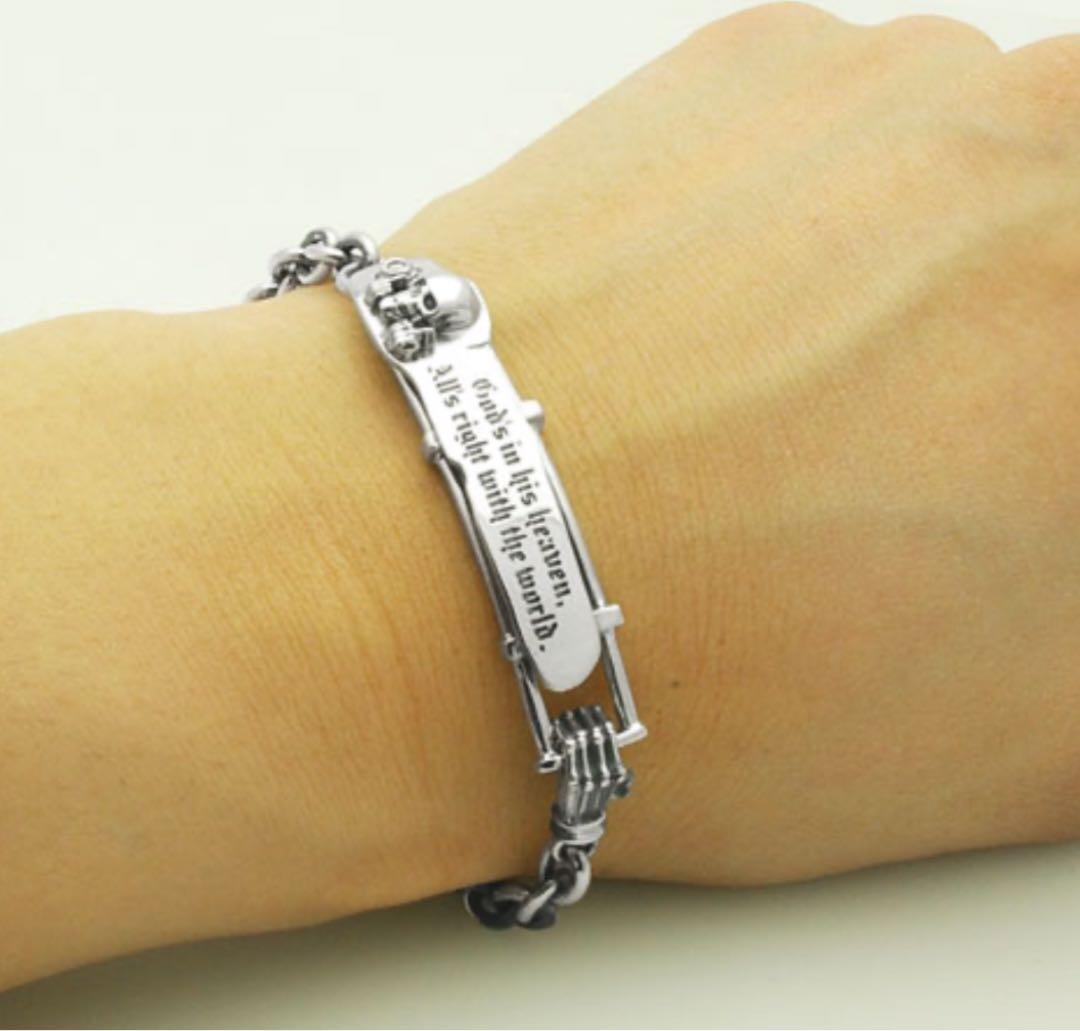 Dr MONROE ドクターモンロー スカル＆ボーンハンドブレスレット スカル