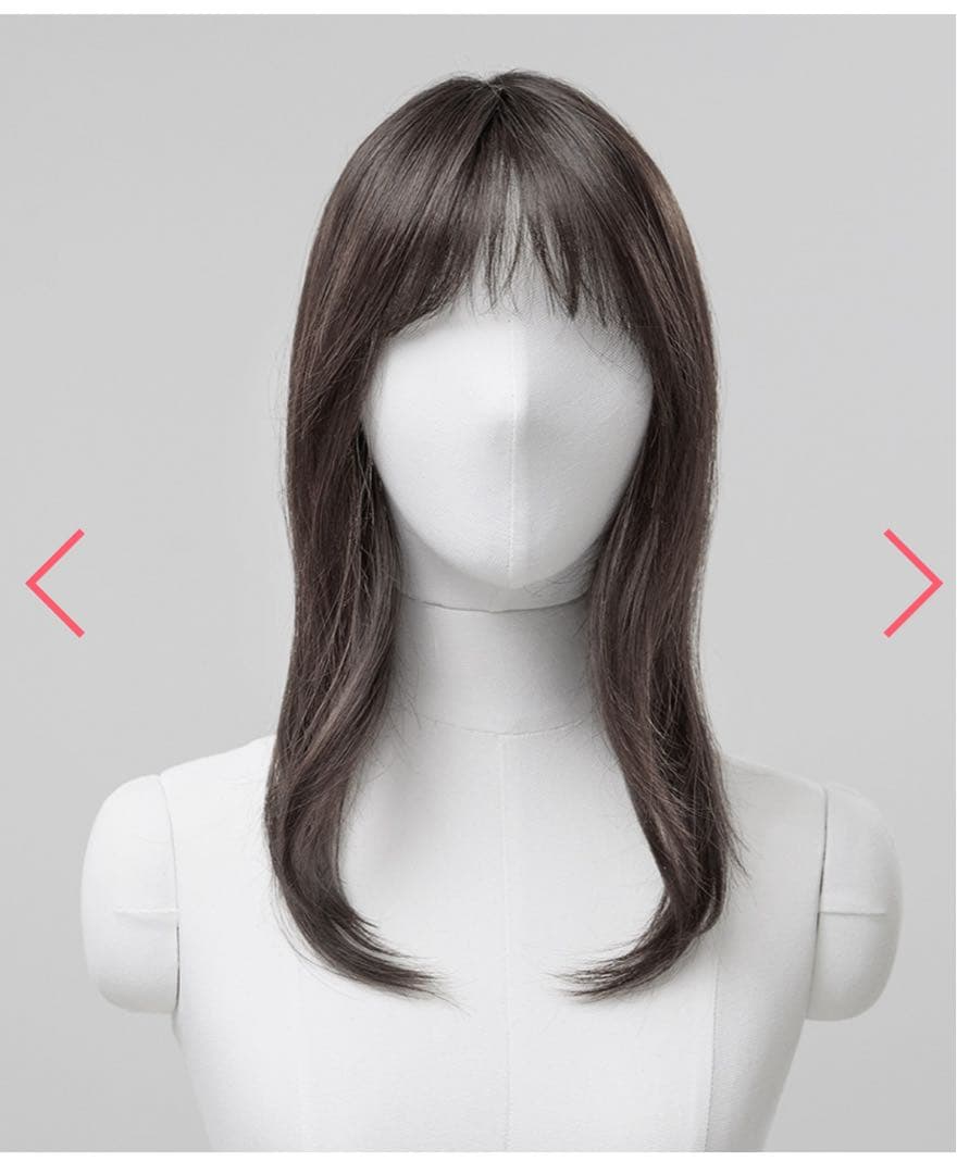 ピンクエイジ　（手植えトップカバー) シースルーバング ルーズCカール