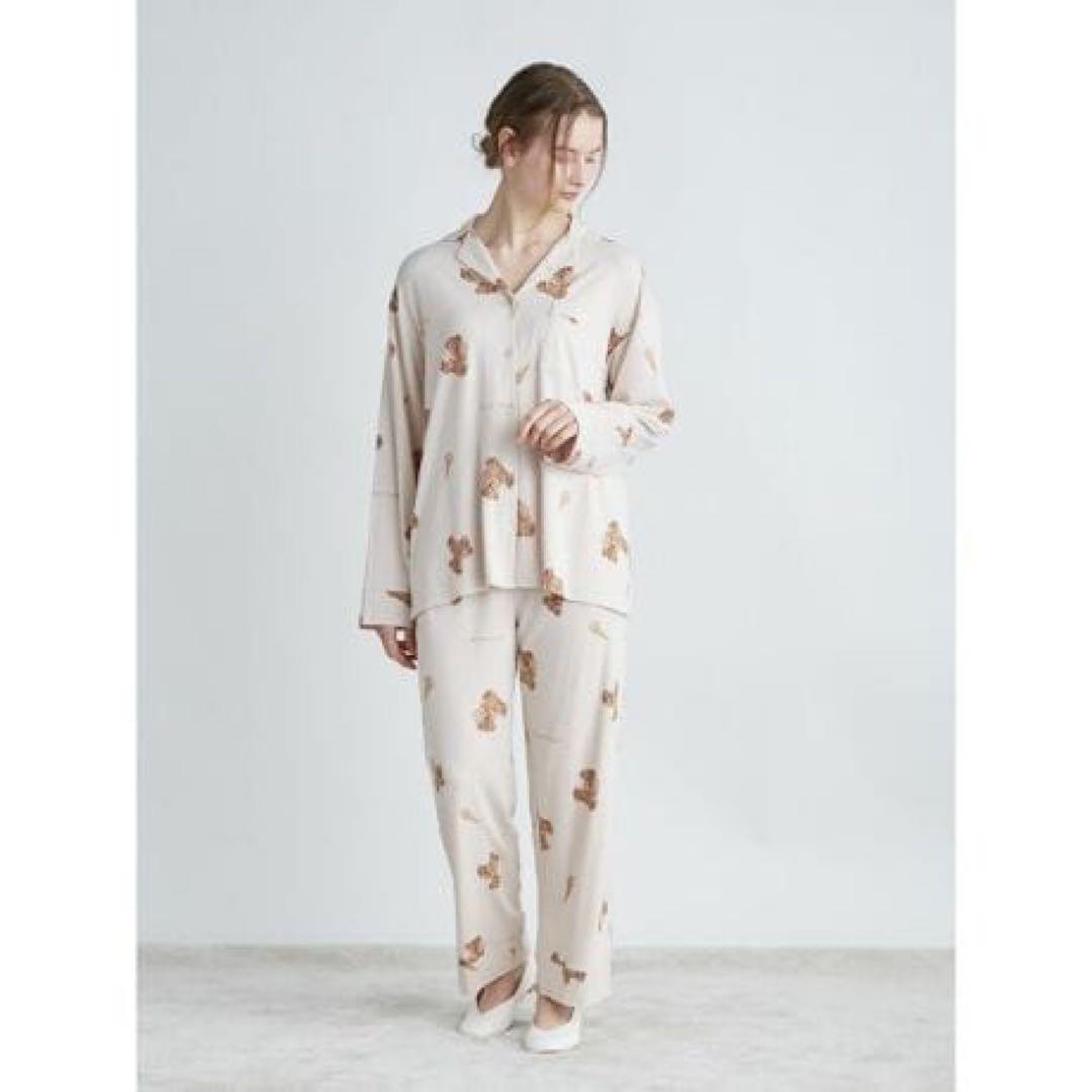 新品　完売品　限定　ジェラートピケ　パジャマ　長袖　上下セット　ベア　くま