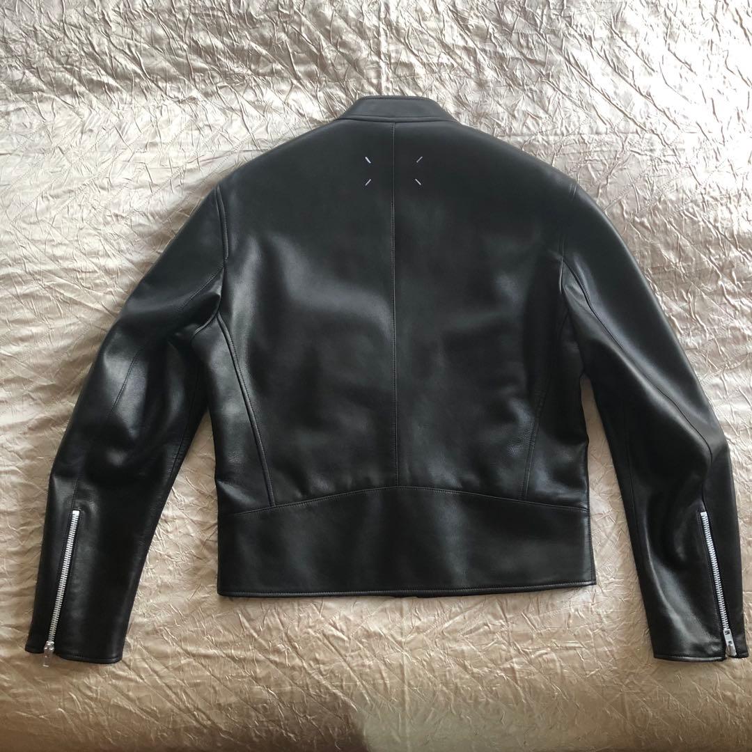 美品 MaisonMargiela 21SS 5zipレザージャケット50黒