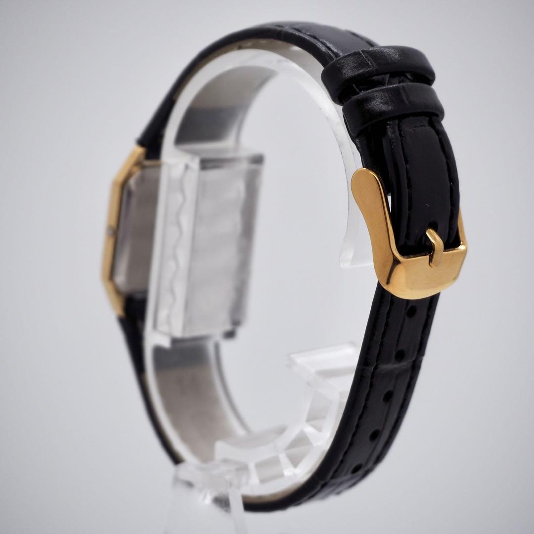 180 稼働【美品】OMEGA 時計　デビル ゴールド　スクエア　レディース