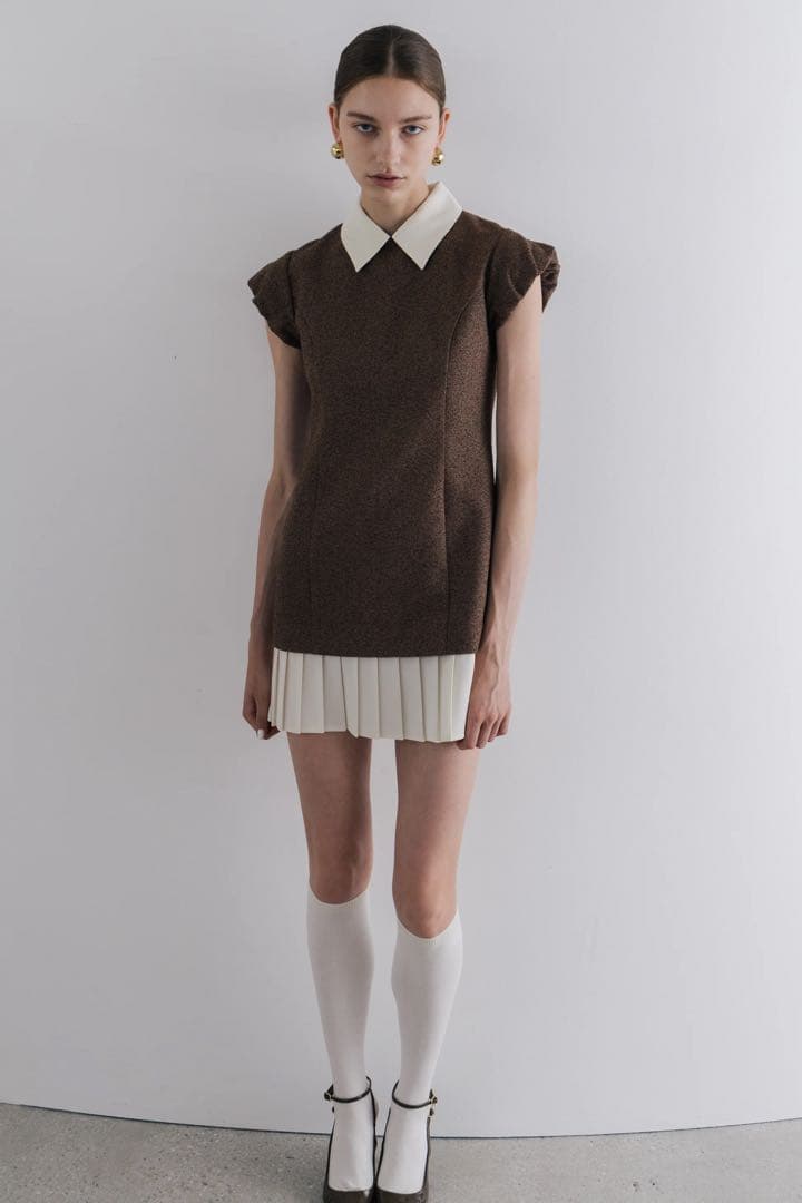 THE TOÉ Leopold Tweed Dress ワンピース