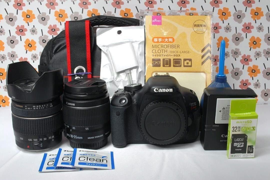 ❤Canon Kiss X5❤スマホ転送OK❤カメラバック付き❤Wレンズセット❤