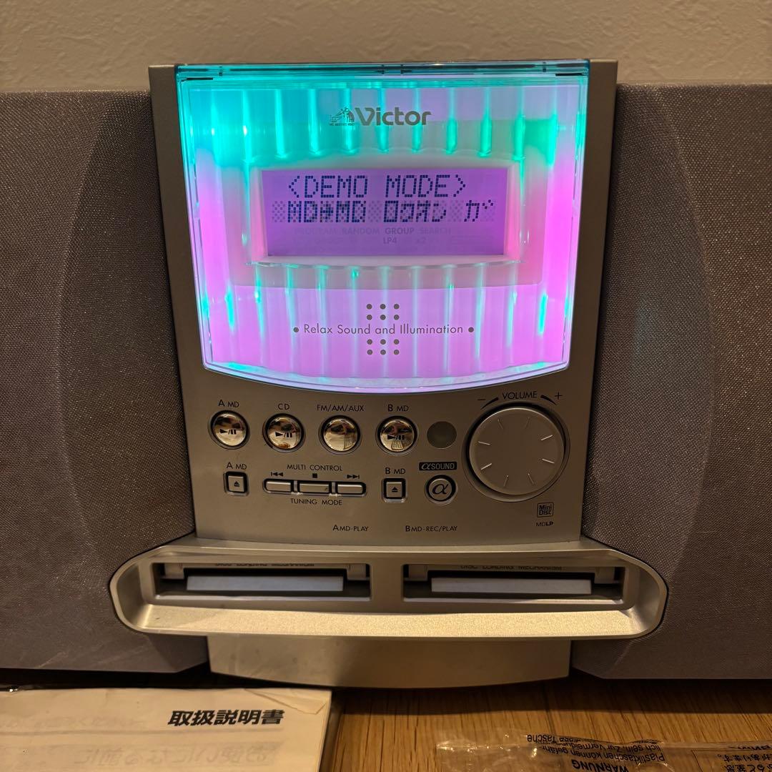 【美品】Victor NS-X77WMD コンパクトコンポーネントMDシステム