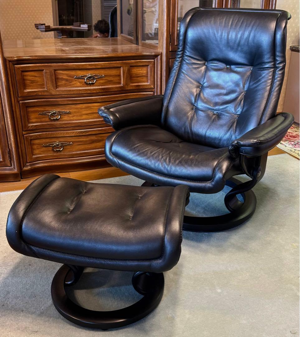 markzzz、直接引取限定　本革 Ekornes ロイヤル Lサイズ