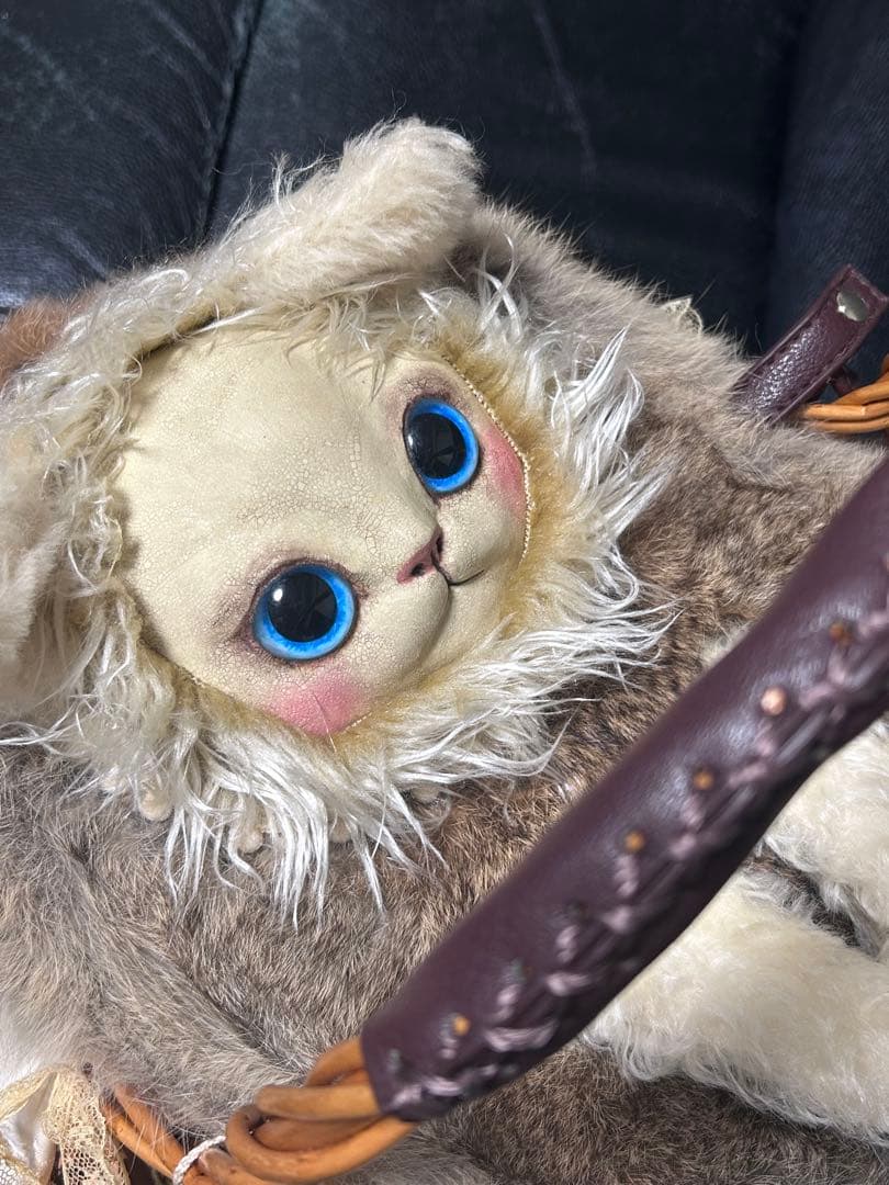 Cuddle a Fluffy ネコちゃんかごバッグ　福寿りり